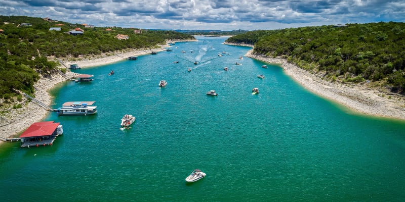 boats on lake travis